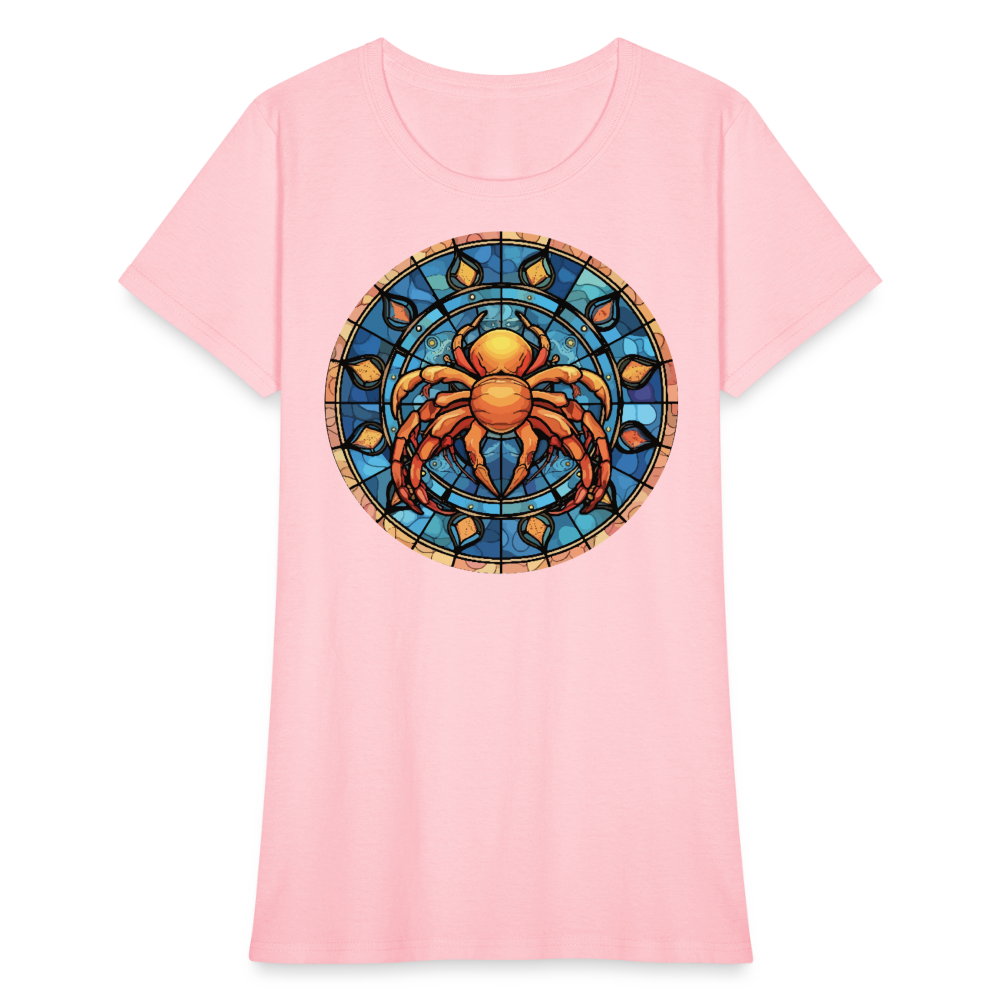 Women's Mosaic Cancer T-Shirt - pink