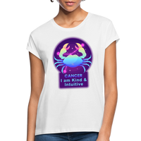 Thumbnail for Women's Neon Cancer Relaxed Fit T-Shirt - white