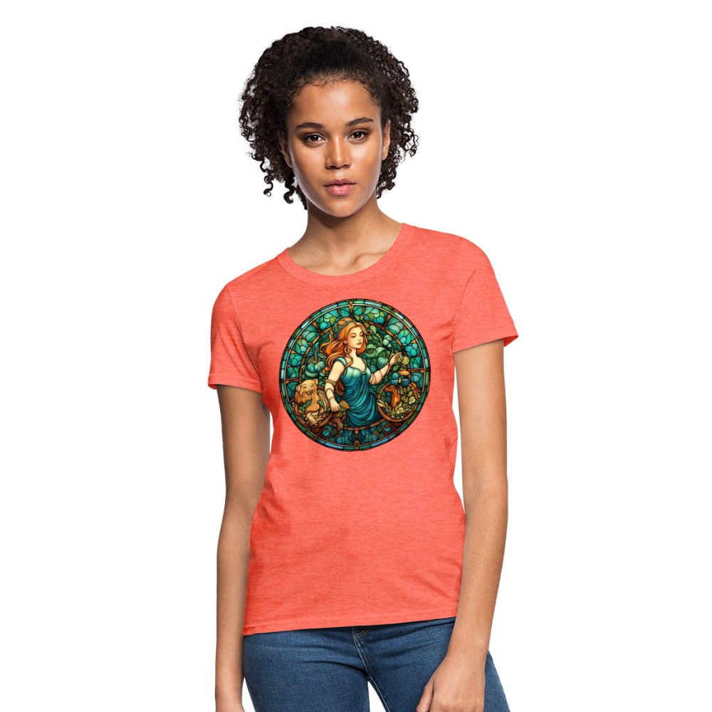 Women's Mosaic Virgo T-Shirt - heather coral