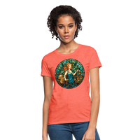 Thumbnail for Women's Mosaic Virgo T-Shirt - heather coral