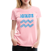 Thumbnail for Women's Power Words Aquarius Premium T-Shirt - pink