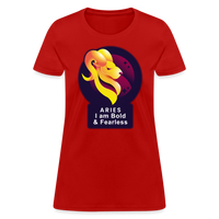 Thumbnail for Women's Glow Aries T-Shirt - red