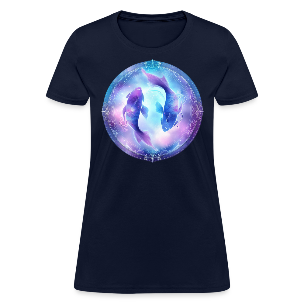 Women's Classic Pisces T-Shirt - navy