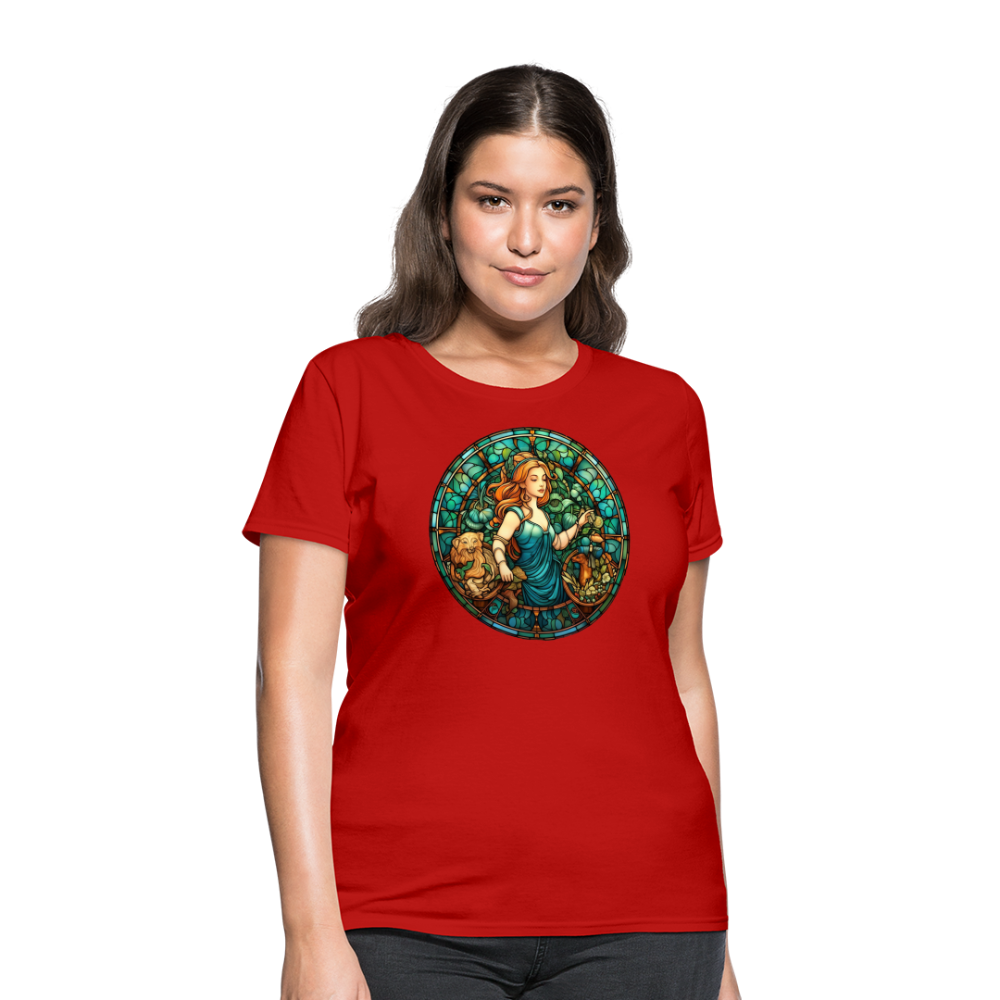 Women's Mosaic Virgo T-Shirt - red