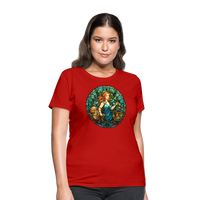 Thumbnail for Women's Mosaic Virgo T-Shirt - red