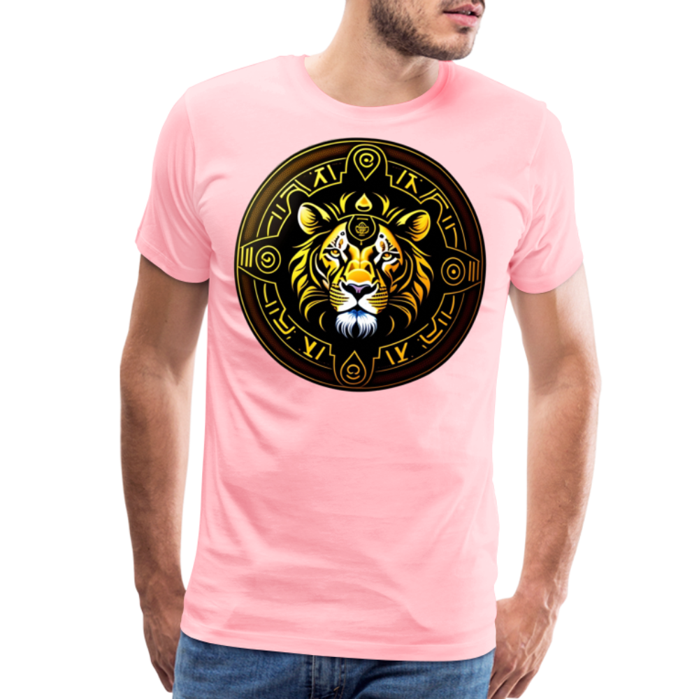 Men's Mythical Leo Premium T-Shirt - pink