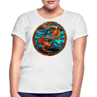 Thumbnail for Women's Mosaic Pisces Relaxed Fit T-Shirt - white