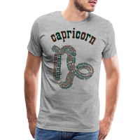 Thumbnail for Men's Power Words Capricorn Premium T-Shirt - heather gray