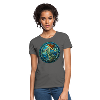 Thumbnail for Women's Mosaic Aquarius T-Shirt - charcoal