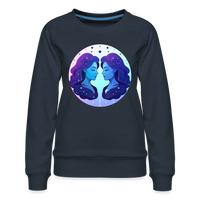 Thumbnail for Women’s Magic Gemini Premium Sweatshirt - navy