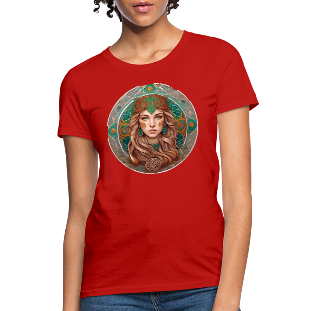 Women's Mythical Virgo T-Shirt - red