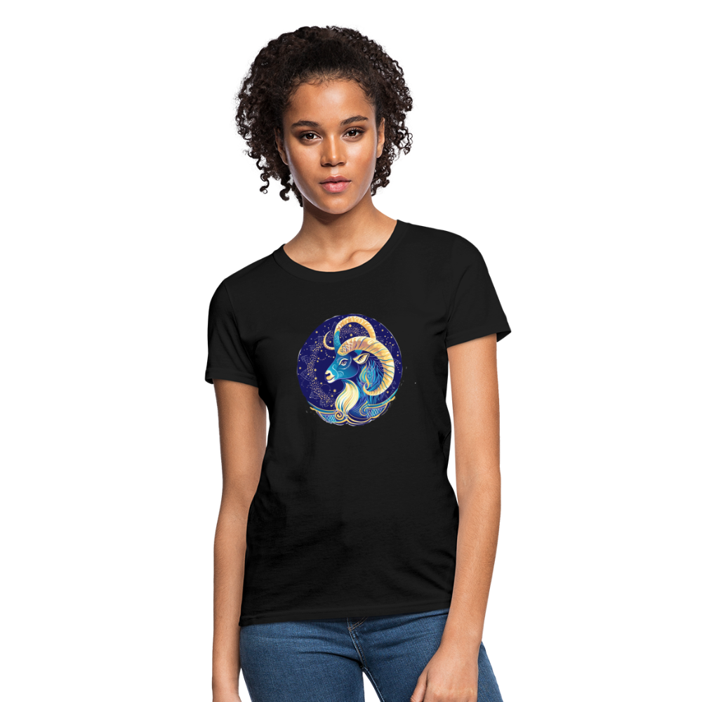 Women's Mythical Capricorn T-Shirt - black