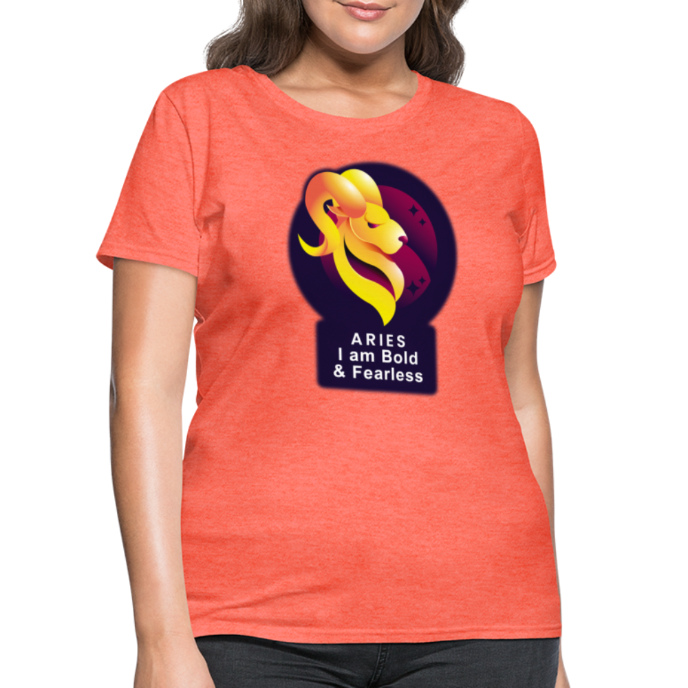 Women's Glow Aries T-Shirt - heather coral