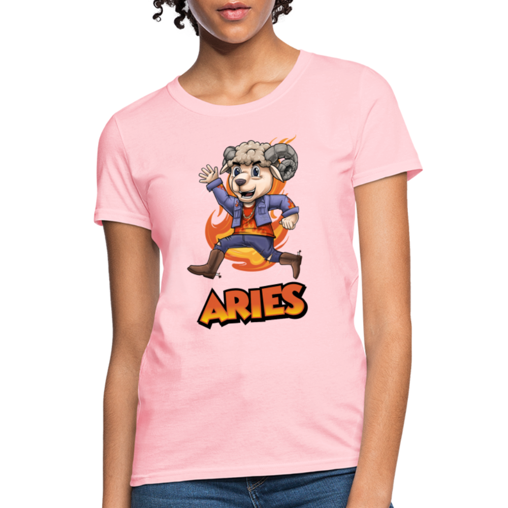 Women's Playful Aries T-Shirt - pink