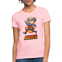 Thumbnail for Women's Playful Aries T-Shirt - pink