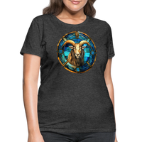 Thumbnail for Women's Mosaic Capricorn T-Shirt - heather black