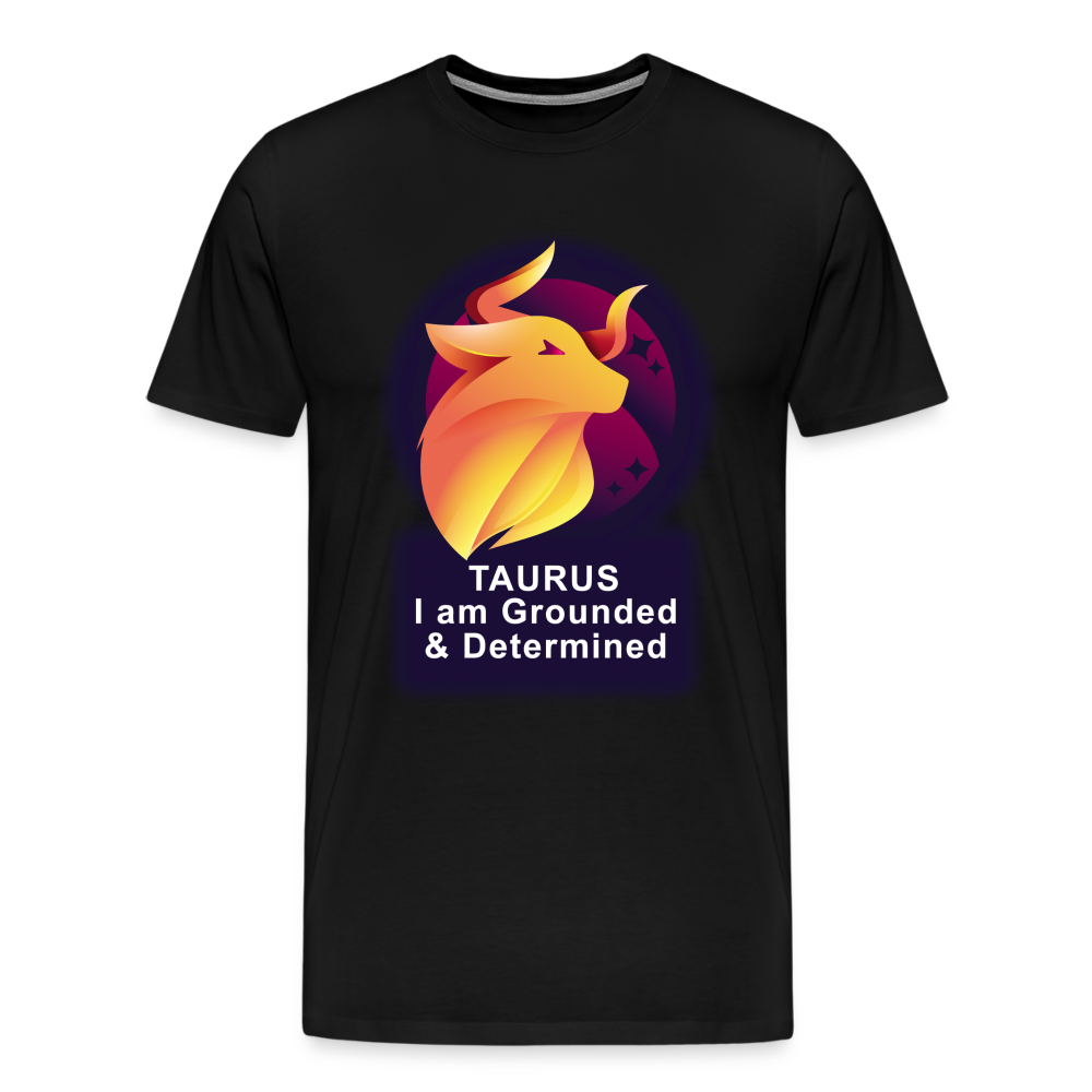 Men's Glow Taurus Premium T-Shirt - black