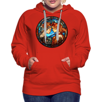 Thumbnail for Women’s Mosaic Gemini Premium Hoodie - red