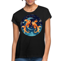 Thumbnail for Women's Magic Pisces Relaxed Fit T-Shirt - black