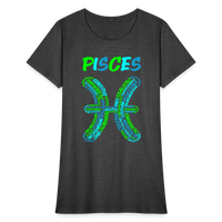 Thumbnail for Women's Power Words Pisces T-Shirt - heather black