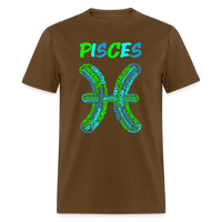 Thumbnail for Men's Power Words Pisces Classic T-Shirt - brown