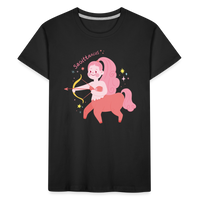 Thumbnail for Kid’s Pinky Sagittarius Premium Organic T-Shirt - black