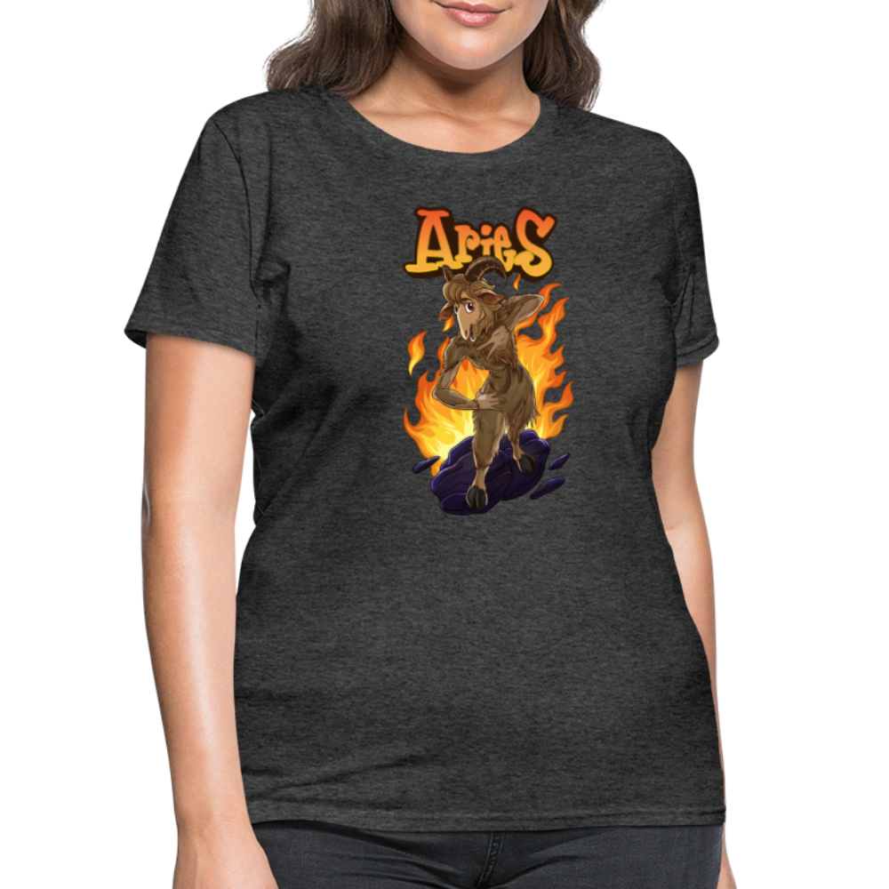 Women's Aries Narihndrab T-Shirt - heather black