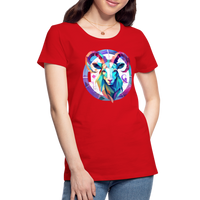 Thumbnail for Women’s Mythical Aries Premium T-Shirt - red