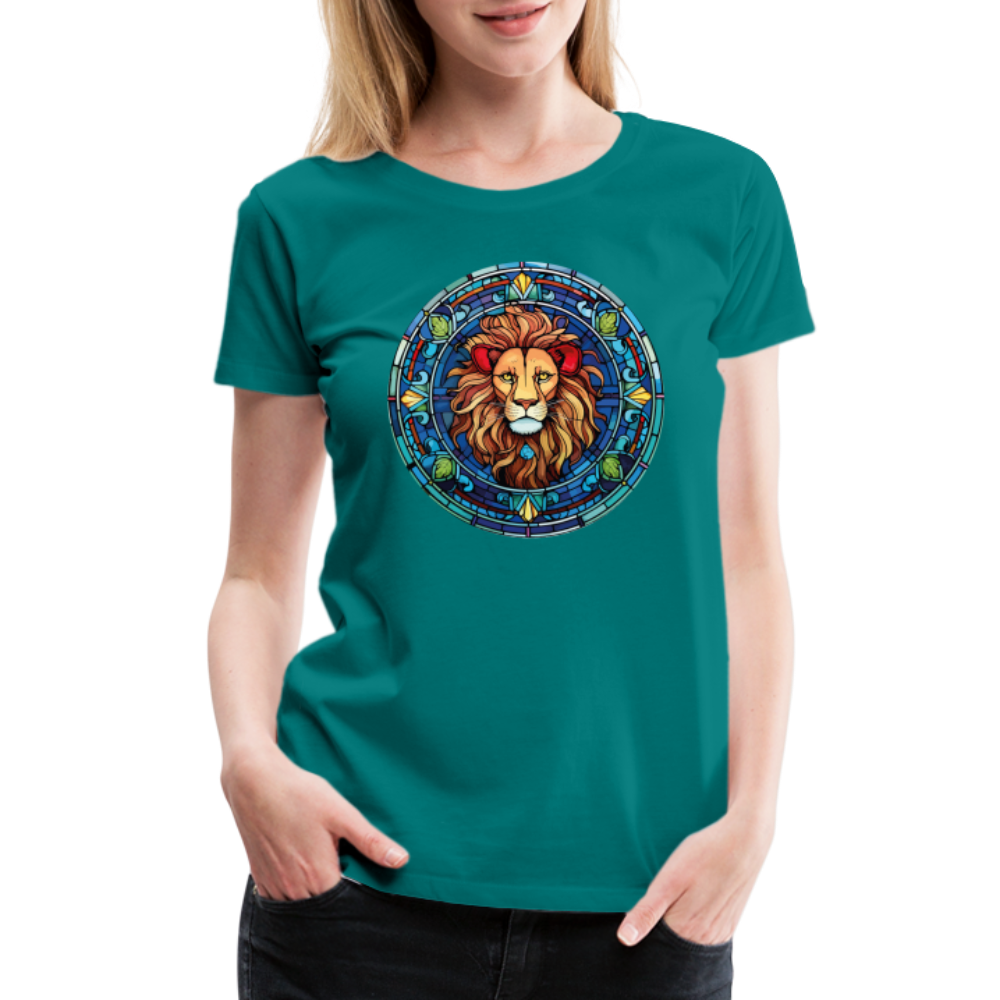 Women's Mosaic Leo Premium T-Shirt - teal