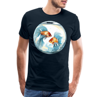 Thumbnail for Men's Mythical Pisces Premium T-Shirt - deep navy