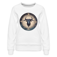 Thumbnail for Women’s Mythical Taurus Premium Sweatshirt - white