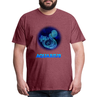 Thumbnail for Men's Aquarius Premium T-Shirt - heather burgundy