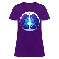 Thumbnail for Women's Magic Gemini T-Shirt - purple