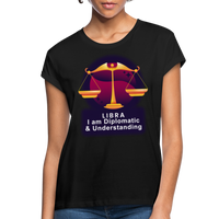 Thumbnail for Women's Glow Libra Relaxed Fit T-Shirt - black