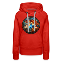 Thumbnail for Women’s Mosaic Gemini Premium Hoodie - red