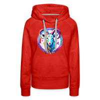 Thumbnail for Women’s Mythical Aries Premium Hoodie - red