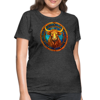 Thumbnail for Women's Mosaic Taurus T-Shirt - heather black