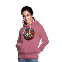 Thumbnail for Women’s Mosaic Gemini Premium Hoodie - mauve