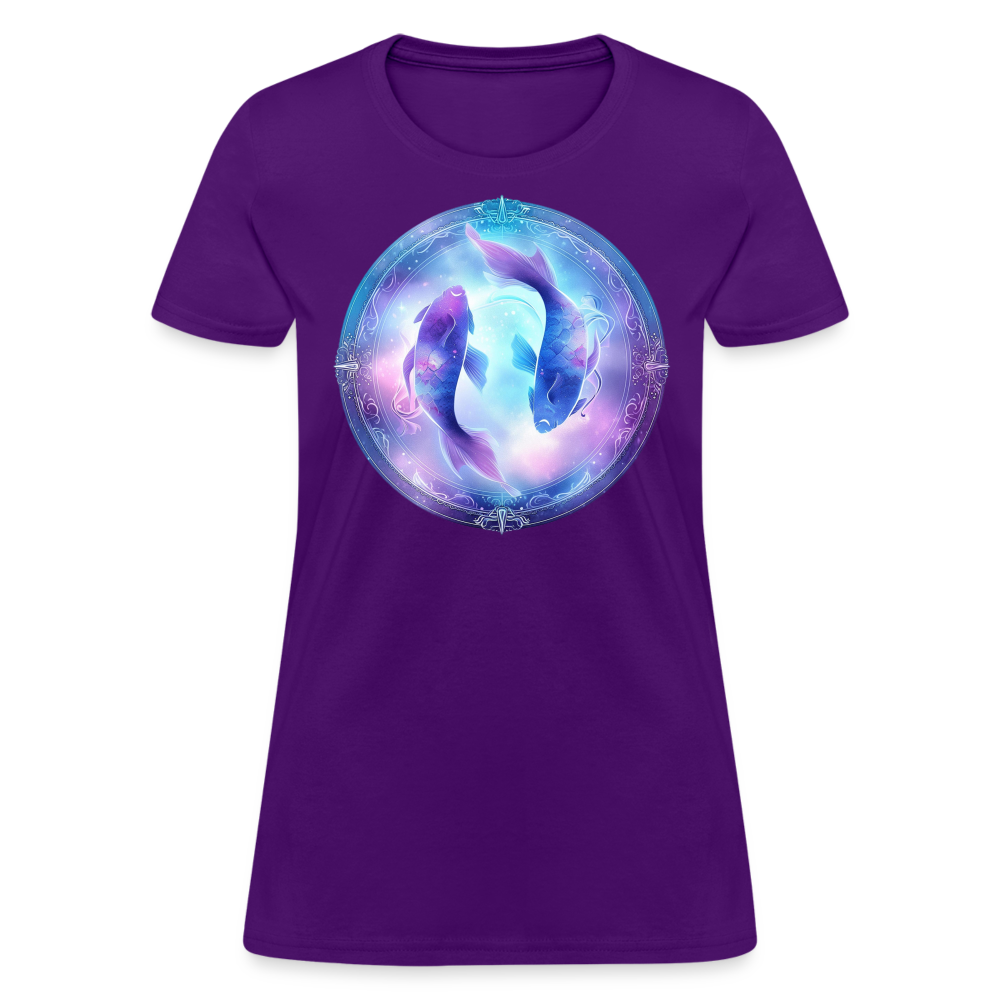 Women's Classic Pisces T-Shirt - purple