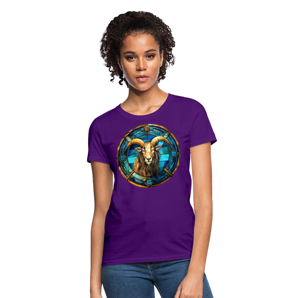 Women's Mosaic Capricorn T-Shirt - purple