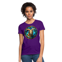 Thumbnail for Women's Mosaic Capricorn T-Shirt - purple