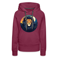 Thumbnail for Women’s Mystic Leo Premium Hoodie - burgundy