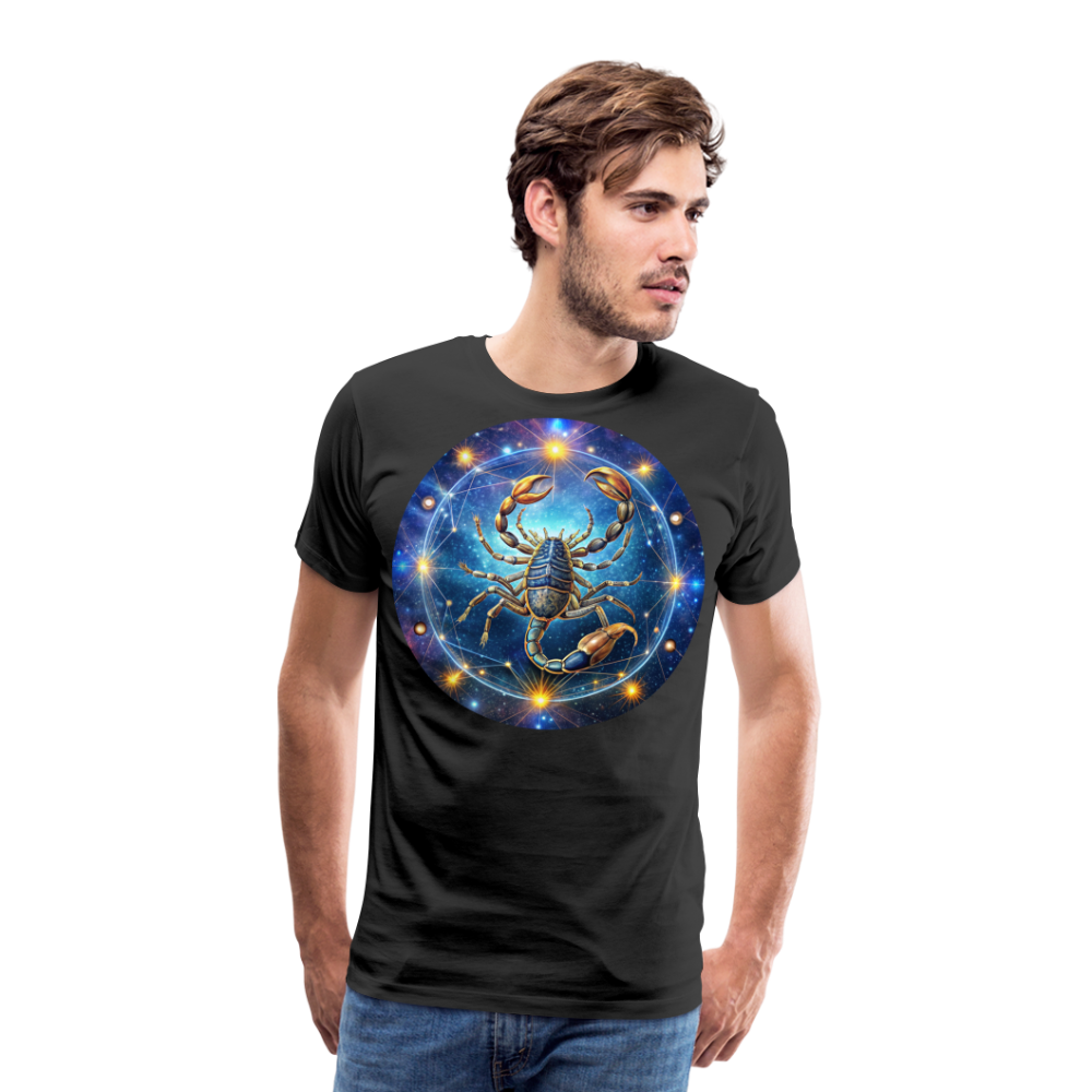 Men's Symbol Scorpio Premium T-Shirt - black