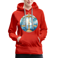 Thumbnail for Women’s Mythical Libra Premium Hoodie - red