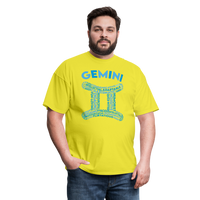 Thumbnail for Men's Power Words Gemini Classic T-Shirt - yellow