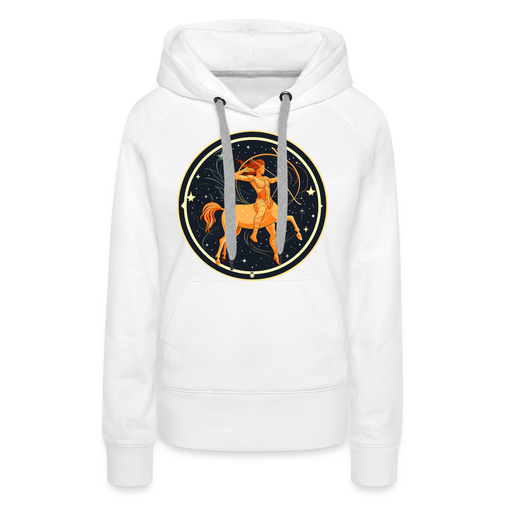 Women’s Mystic Sagittarius Premium Hoodie - white