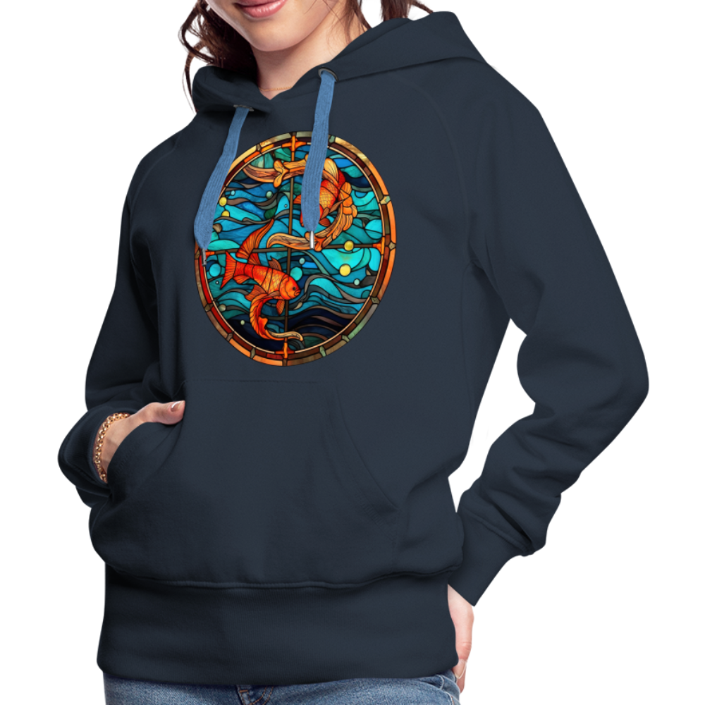 Women’s Mosaic Pisces Premium Hoodie - navy