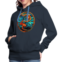 Thumbnail for Women’s Mosaic Pisces Premium Hoodie - navy