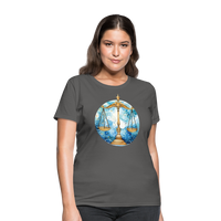 Thumbnail for Women's Mythical Libra T-Shirt - charcoal