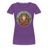 Thumbnail for Women’s Mythical Virgo Premium T-Shirt - purple